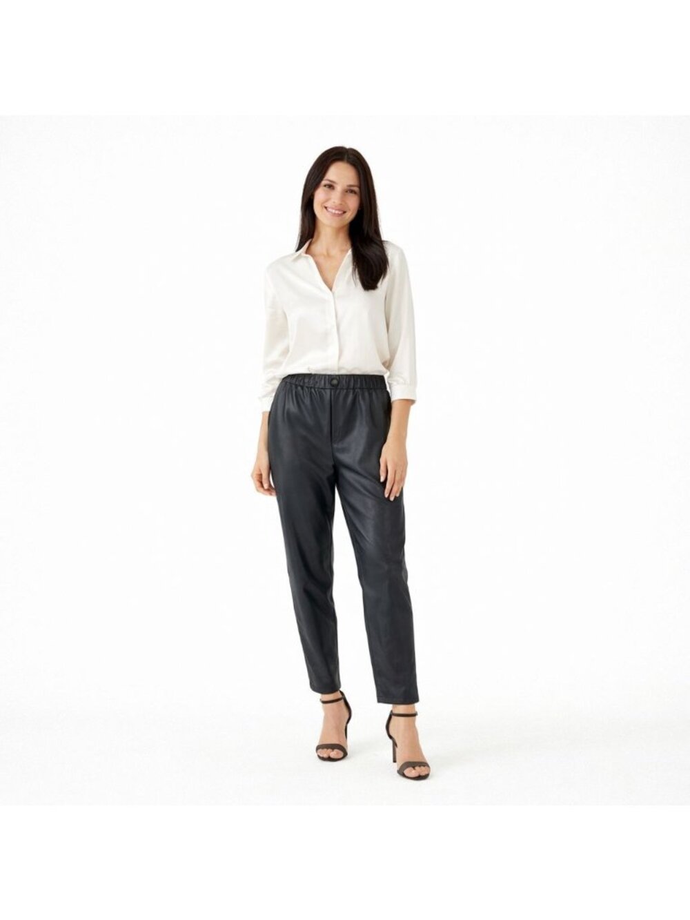New Banana Republic Size 10 Womens Black Ponte Pants Rayon Blend
